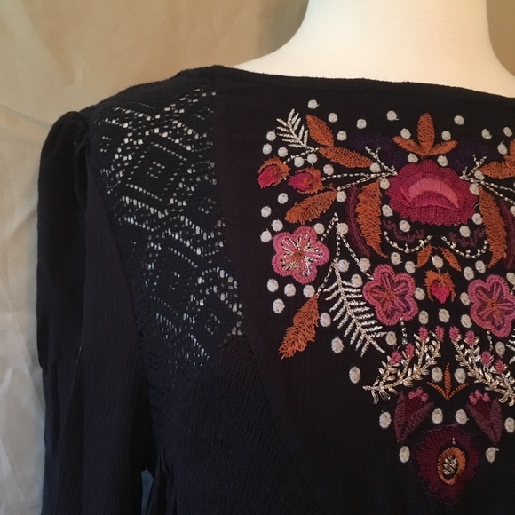 Free People Moya Mojave Embroidered Peasant Dress - Picture 7 of 8